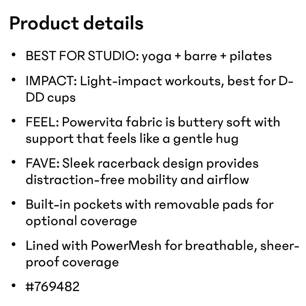 NWT Athleta Vital D-DD Sports Bra in Eucalyptus in Size L - Picture 8 of 8